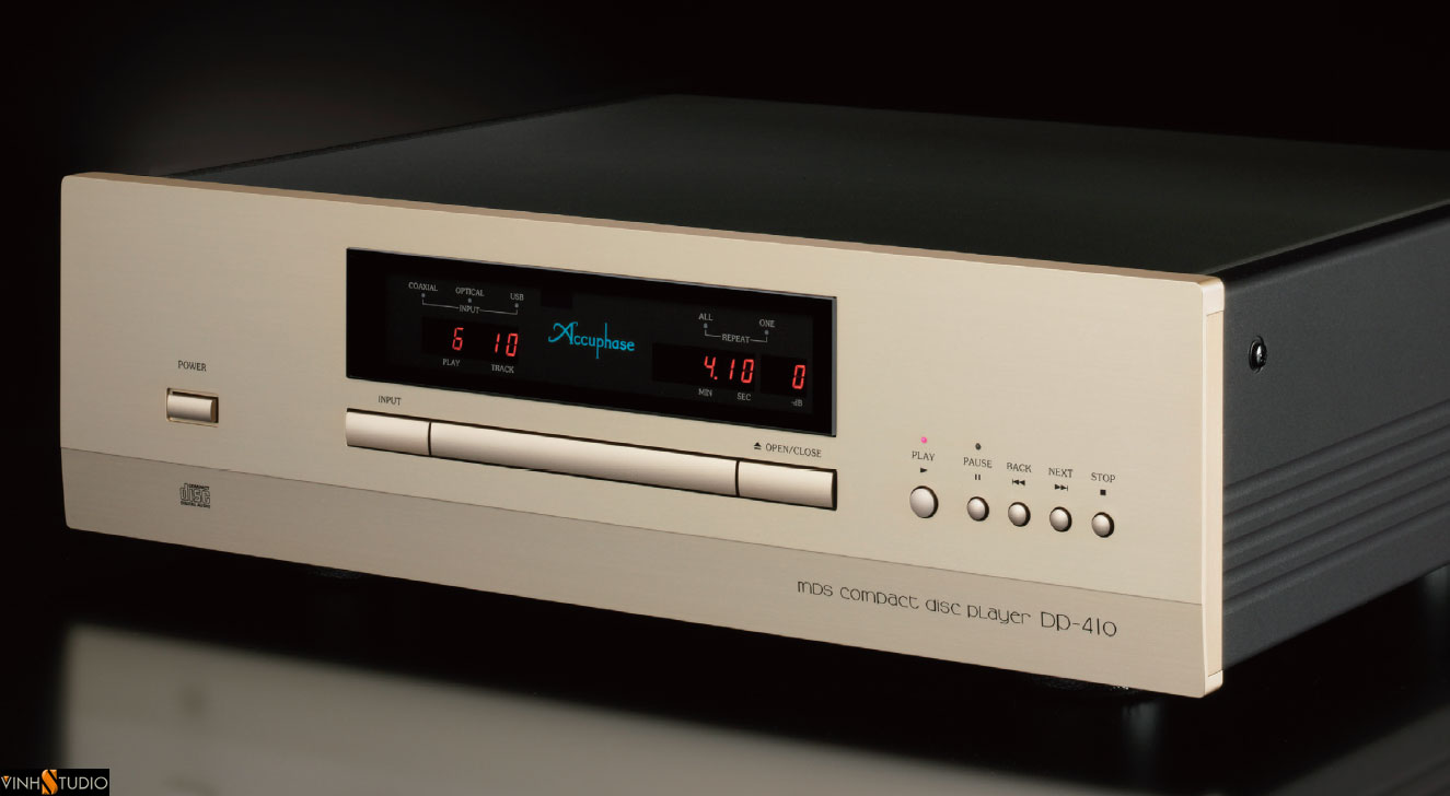 Accuphase DP-410 dau cd player gia re  mat truoc front