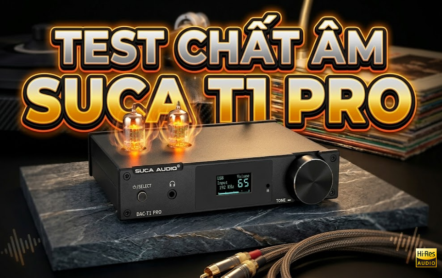 Chất Âm Đèn Gây Nghiện! Test Thực Tế DAC Suca T1 Pro - Giải Mã Nhạc Số Ngọt Ngào Nhất Tầm Giá
