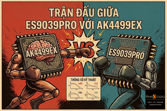So Sánh Chip DAC ES9039PRO và AK4499EX: Đâu Là Lựa Chọn Đỉnh Cao Cho Hệ Thống Nghe Nhạc Số 2026?