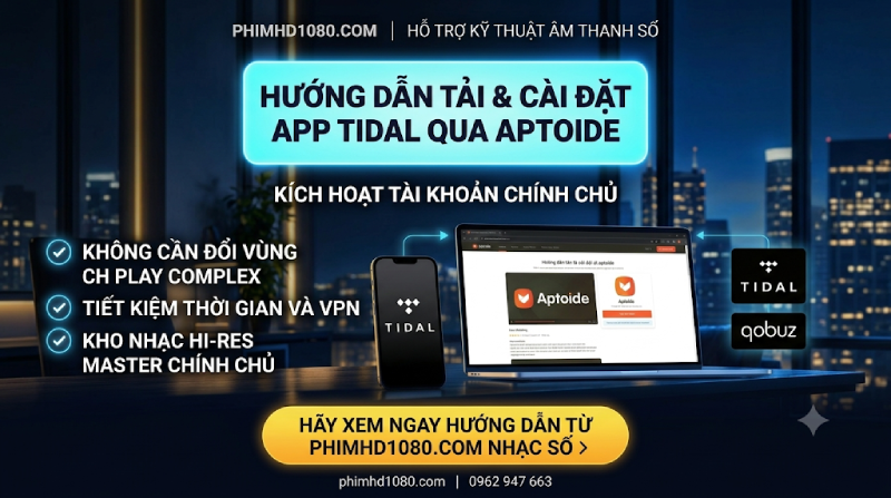 Cách Tải Cài Đặt App Tidal Cho Android & Mua Tài Khoản Tidal, Qobuz Uy Tín