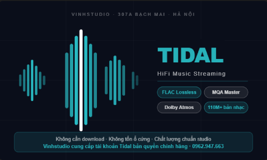 Đừng Download Nhạc Lossless nữa - Dịch vụ nhạc lossless Tidal quá tuyệt vời