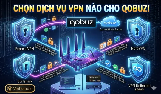 Giải pháp chọn VPN Router: Dịch vụ VPN nào phù hợp nhất cho Stream Qobuz và Tidal 