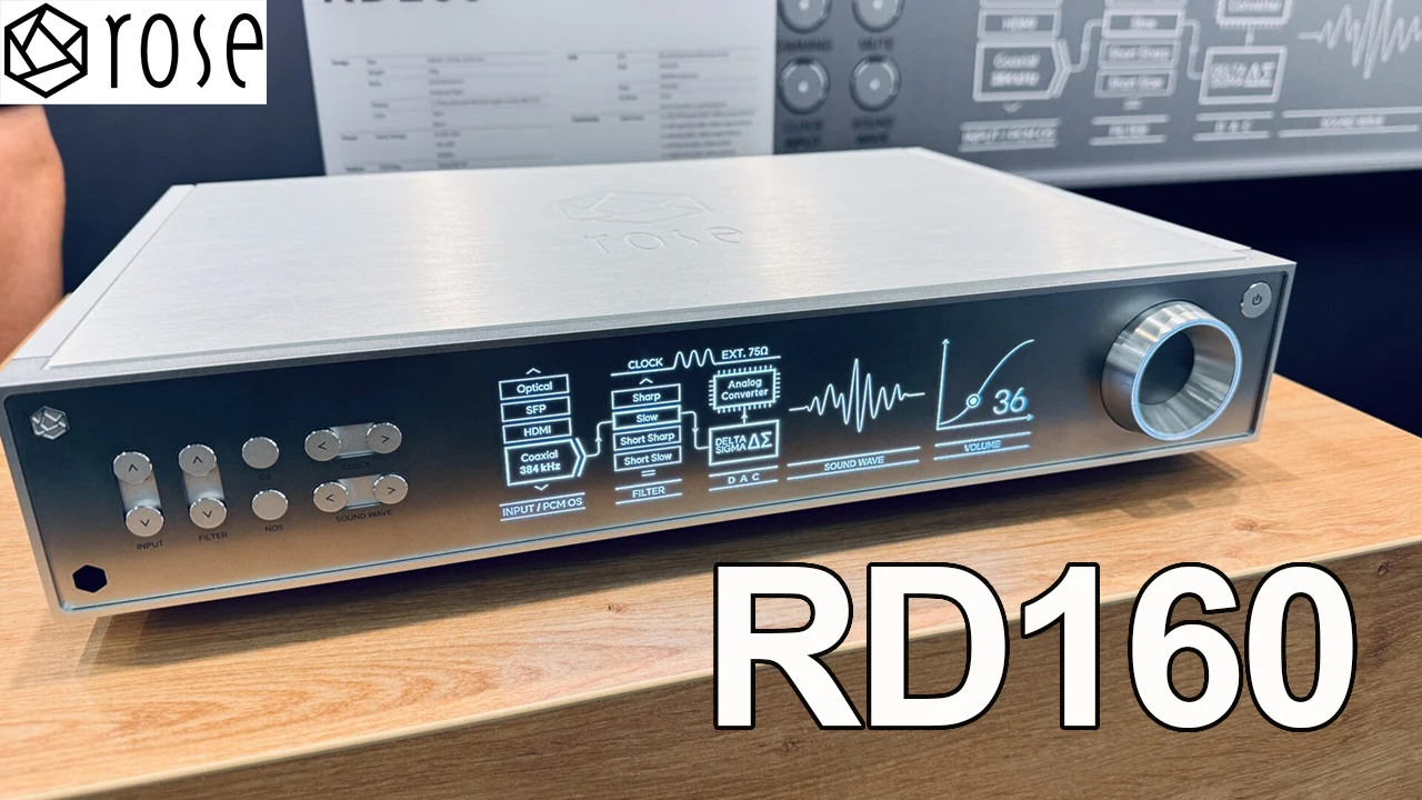 Hifi Rose mang sản phẩm DAC giải mã đầu bảng RD160 đến triển lãm Hi-End Munich 2024