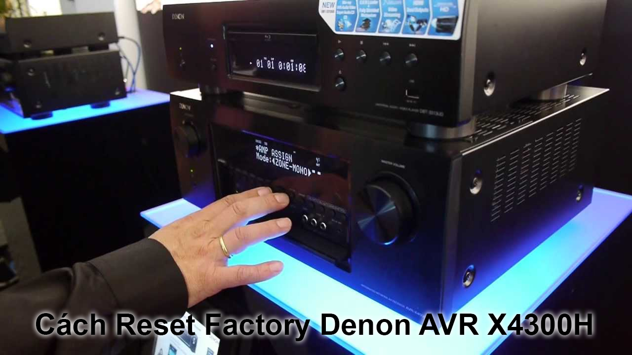 VINHSTUDIO hướng dẫn cách reset trả lại cài đặt ban đầu của Amply receiver Denon X4300H