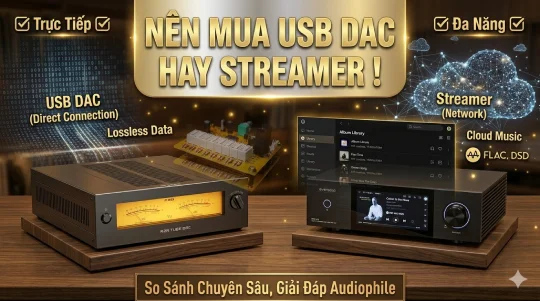 Nên mua USB DAC hay Streamer chuyên dụng để nghe nhạc số? 