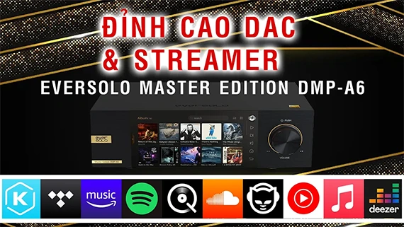 Trải nghiệm tính năng Stream Qobuz Apple music Spotify connect trên DMP-A6 Master Edition