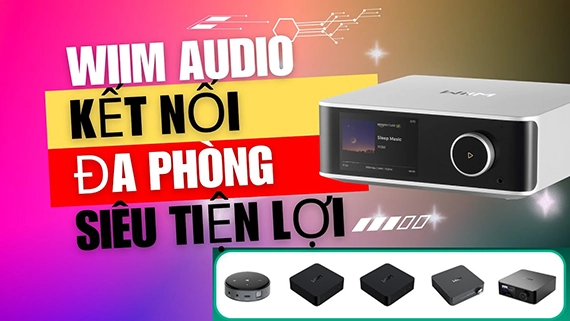 Tính năng phát nhạc đa phòng trên Dac Streaming nhạc số WiiM Audio 