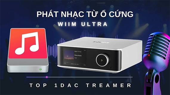 Tính năng phát nhạc từ ổ cứng trực tiếp trên Streamer DAC Wiim Ultra 