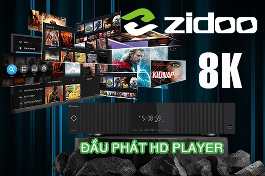 Đầu phát HD Media 4K và 8K Đẳng Cấp Hi-End Đến Từ Zidoo 