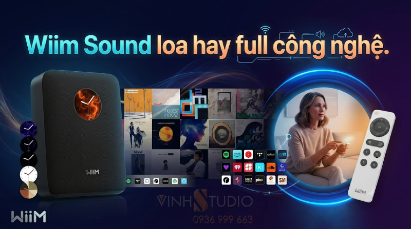WiiM Sound: Loa Thông Minh Stream nhạc Hi-Res, Kết Nối Tidal Qobuz Roon Ready
