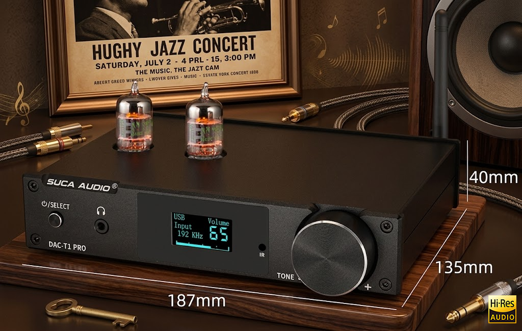 Suca Audio T1 Pro với kích thước vừa phải phù hợp mọi không gian 