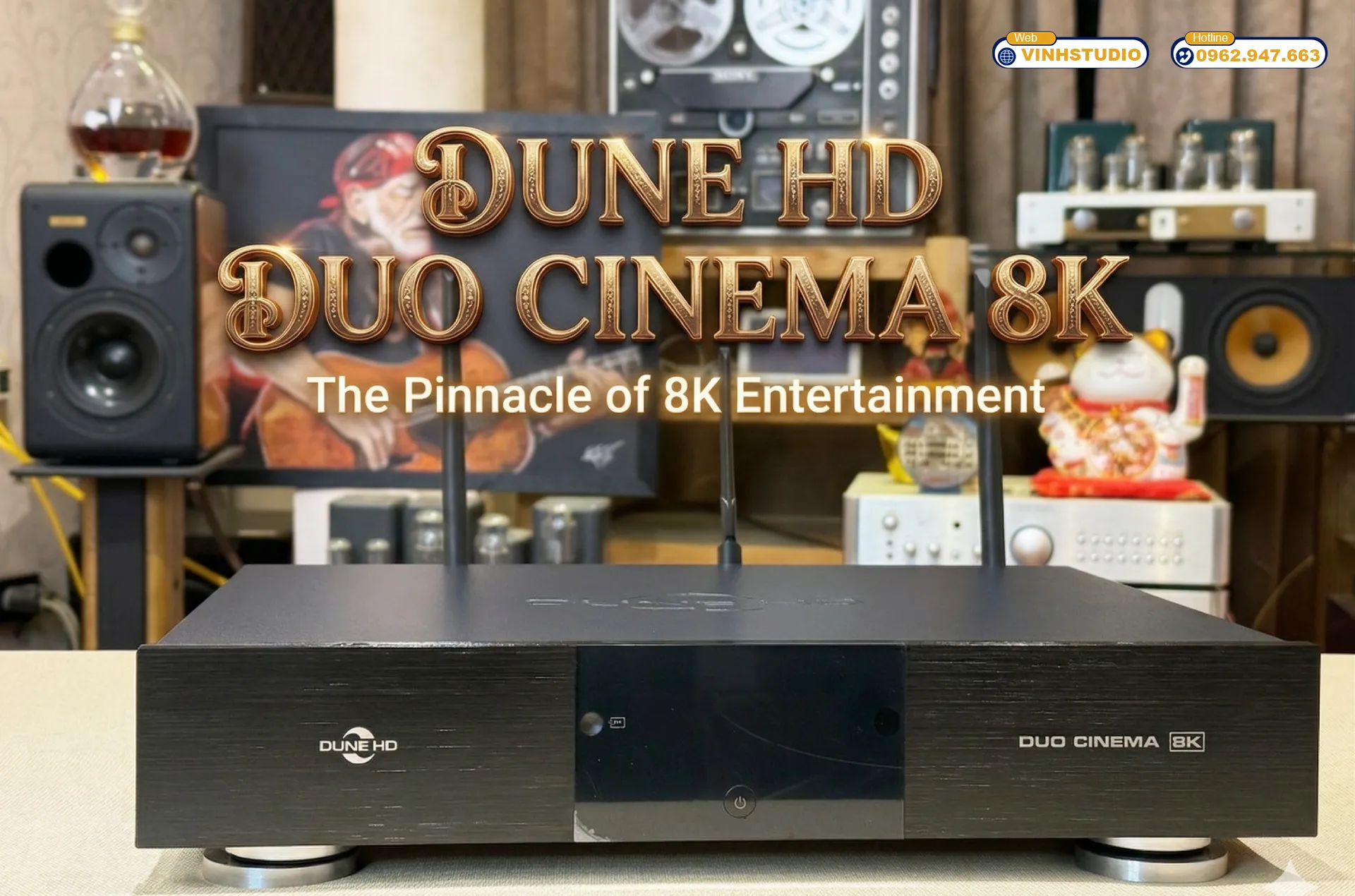 đầu phát 8K Dune HD Duo Cinema 8K giá rẻ nhất Hà Nội tại Vinhstudio 