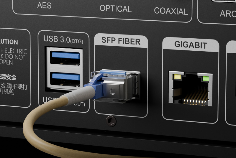 chuẩn kết nối mạng với SFP Fiber trên đầu A8 thế hệ 2
