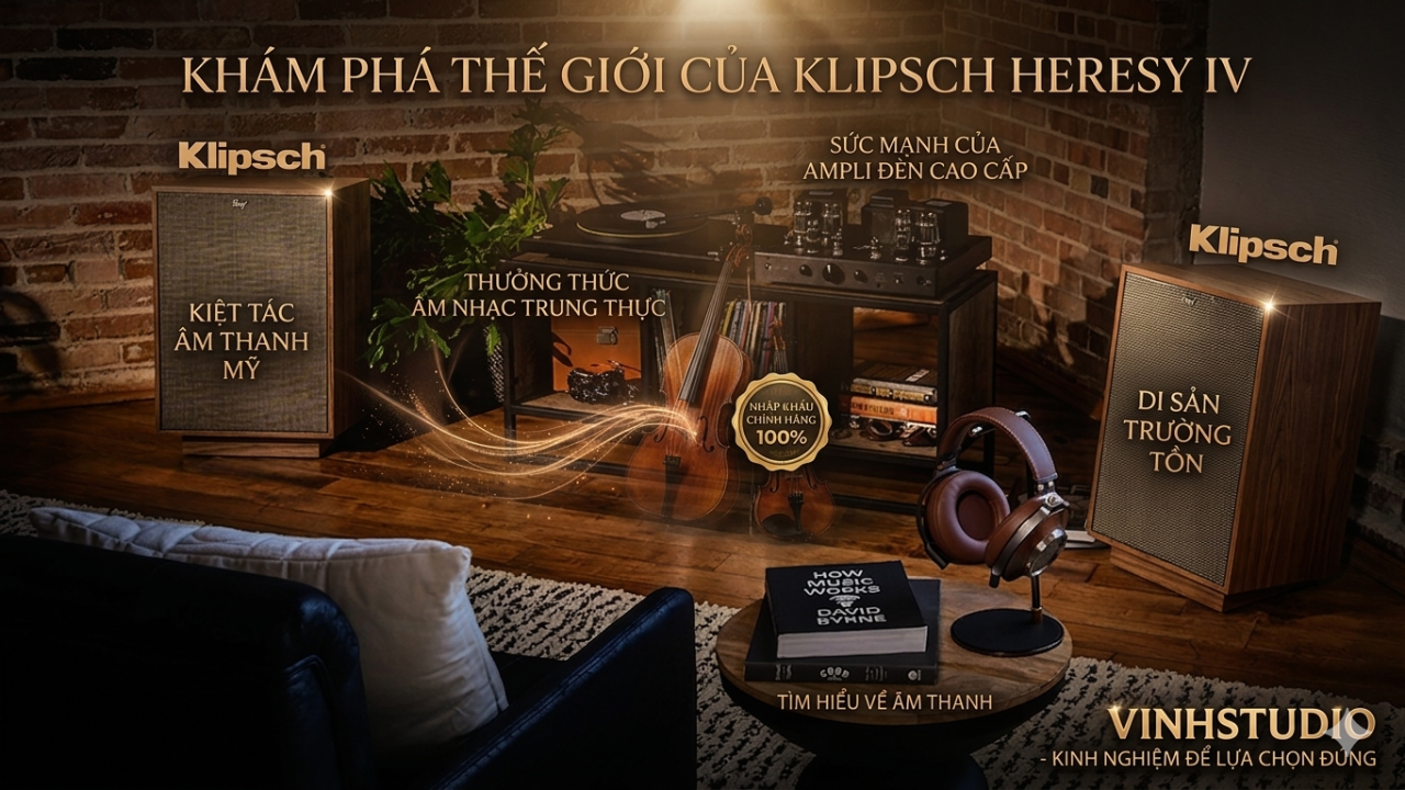 Klipsch Heresy IV chính hãng giá cực tốt tại Vinhstudio 