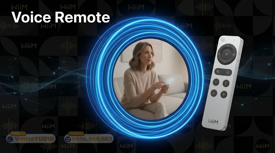 Voice Remote tích hợp trên Wiim Sound 
