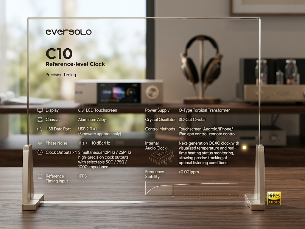 Eversolo C10 Reference Level Clock giá rẻ tại Vinhstudio Bạch Mai