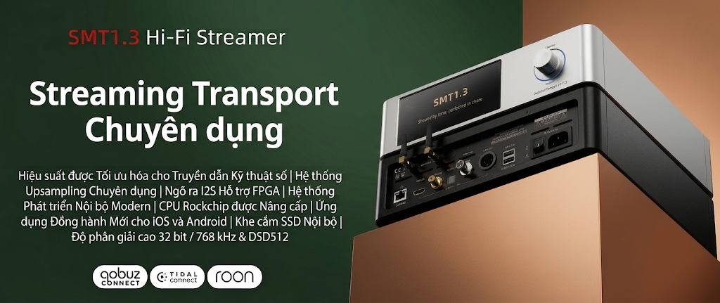 Shanling SMT1.3 Streaming Transport đầu phát nhạc số giá tốt tại Vinhstudio 307A Bạch Mai Hà Nội 
