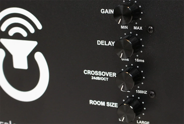 Subwoofer gain setting