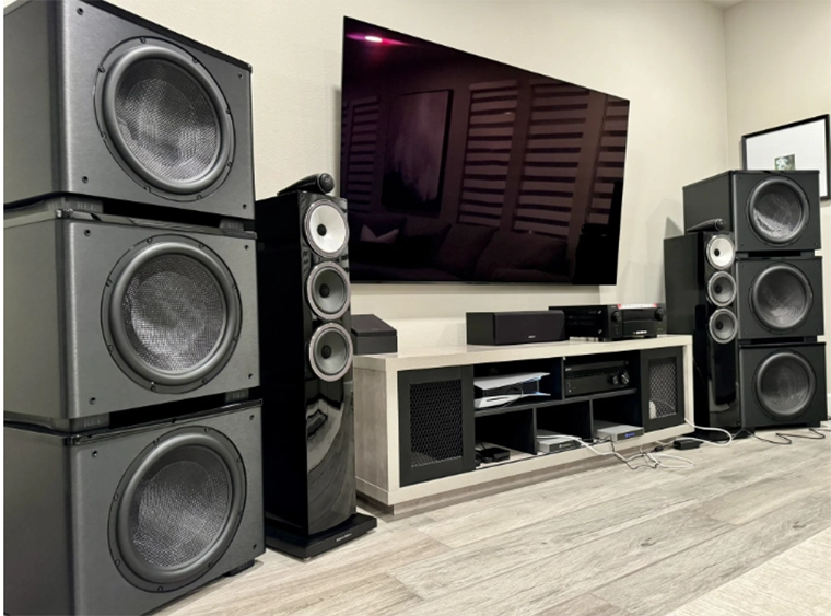  các mẫu phòng nghe sử dụng nhiều loa Subwoofer  