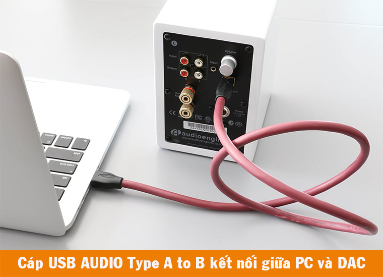 cáp usb Audio A to B kết nối PC và DAC 