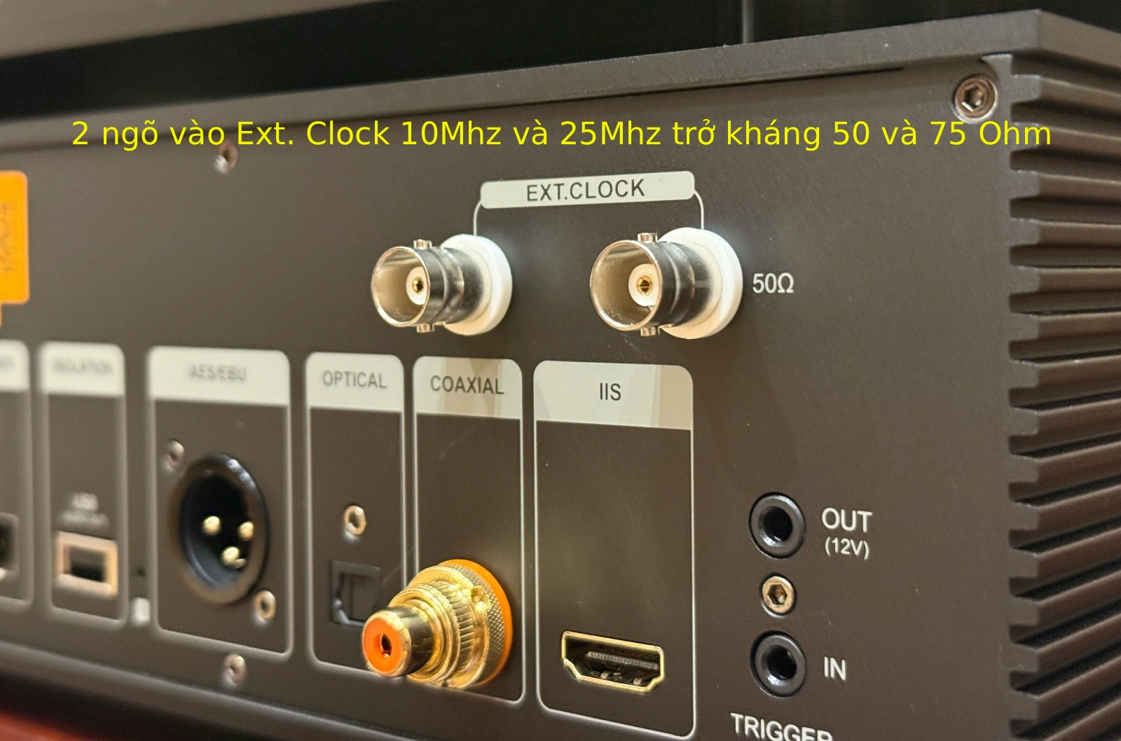 Cáp BNC kết nối cổng External Clock trên đầu phát Eversolo