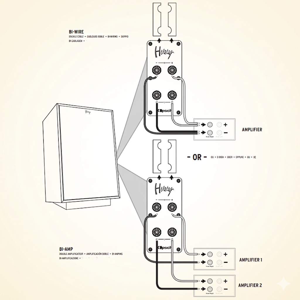 Khả Năng Kết Nối Linh Hoạt Và Cao Cấp Klipsch Heresy IV