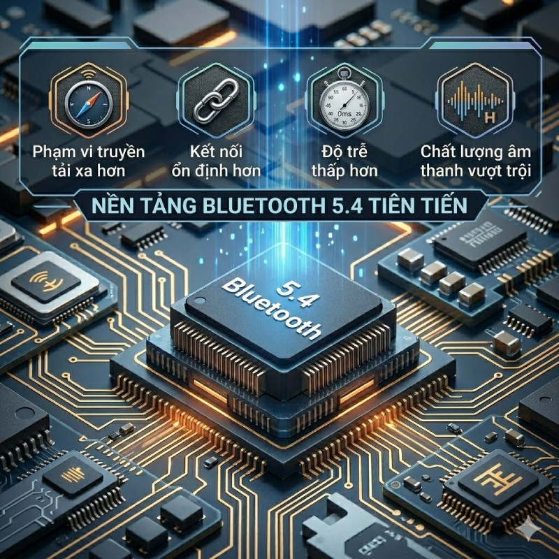 công nghệ phát không dây bluetooth 5.4 