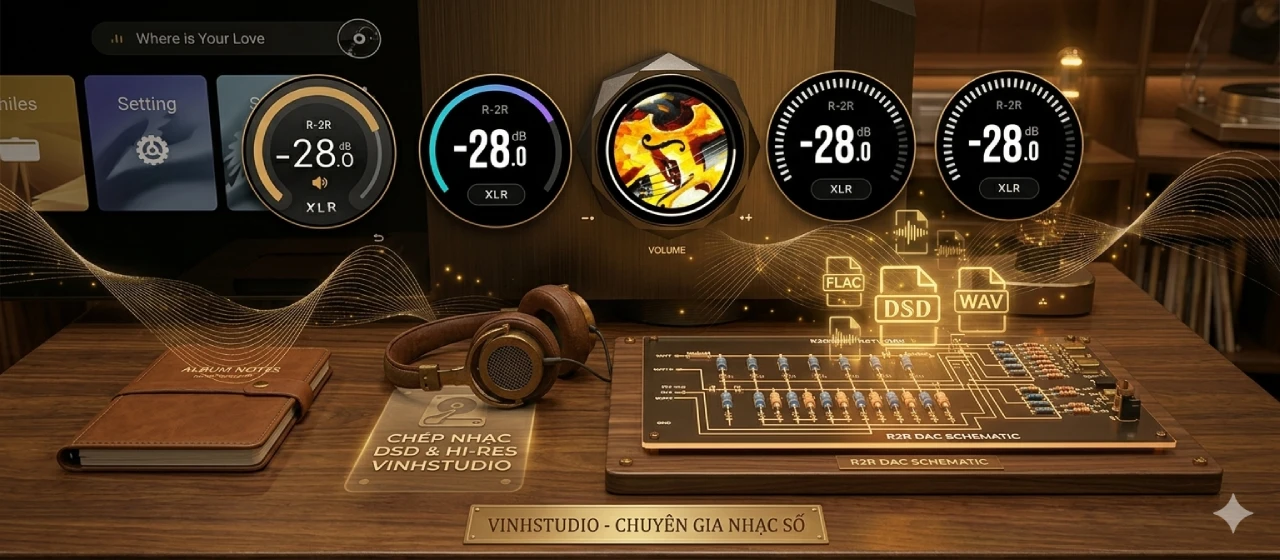 R2R Volume trên đầu phát nhạc lossless Eversolo DMP-A10 