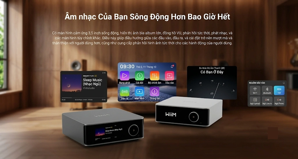 wiim ultra mìn hình cảm ứng trực quan