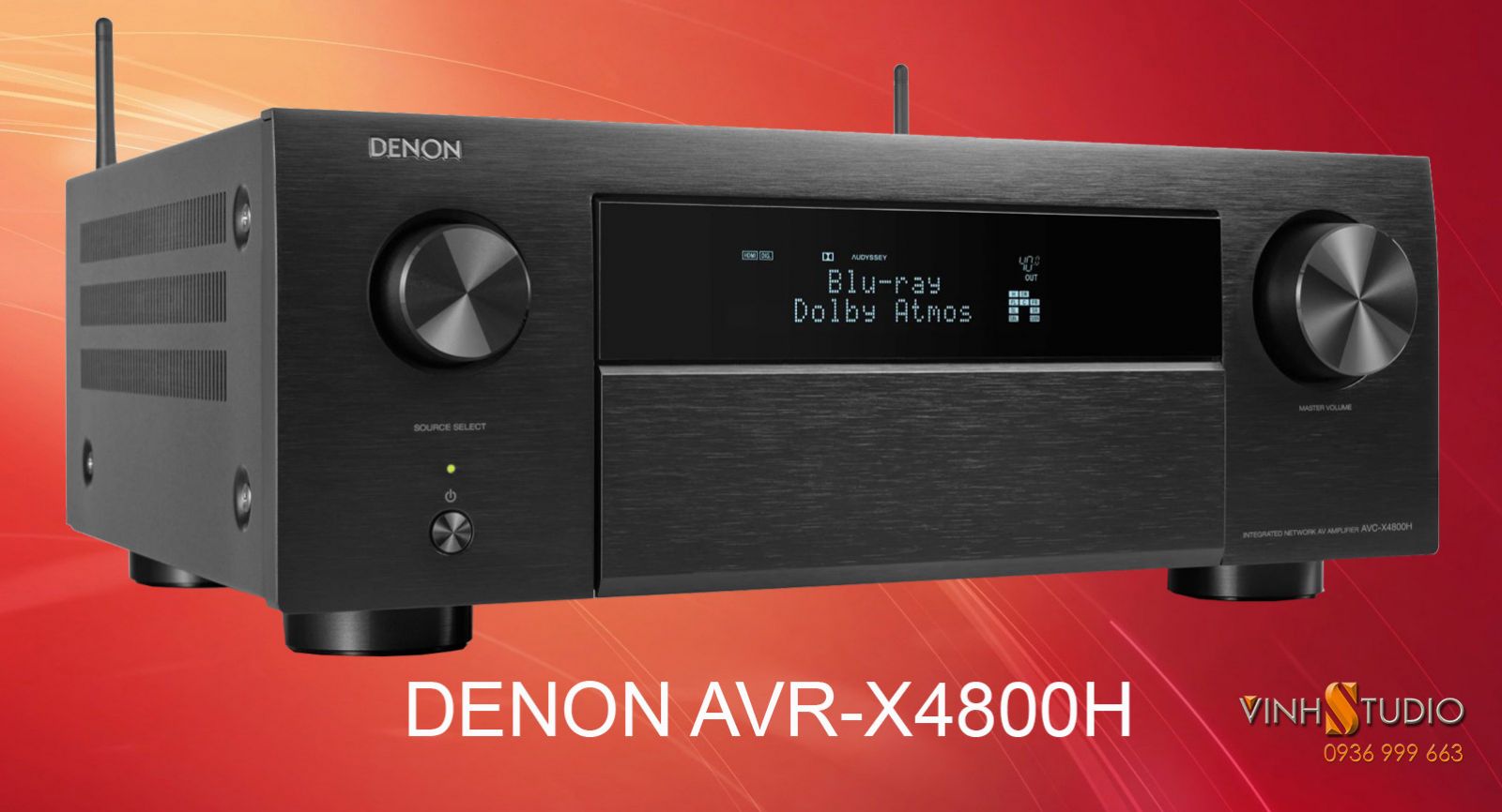 Ampli Denon AVR-X4800H giá rẻ nhất Hà Nội - Việt Nam sẵn hàng tại Vinhstudio
