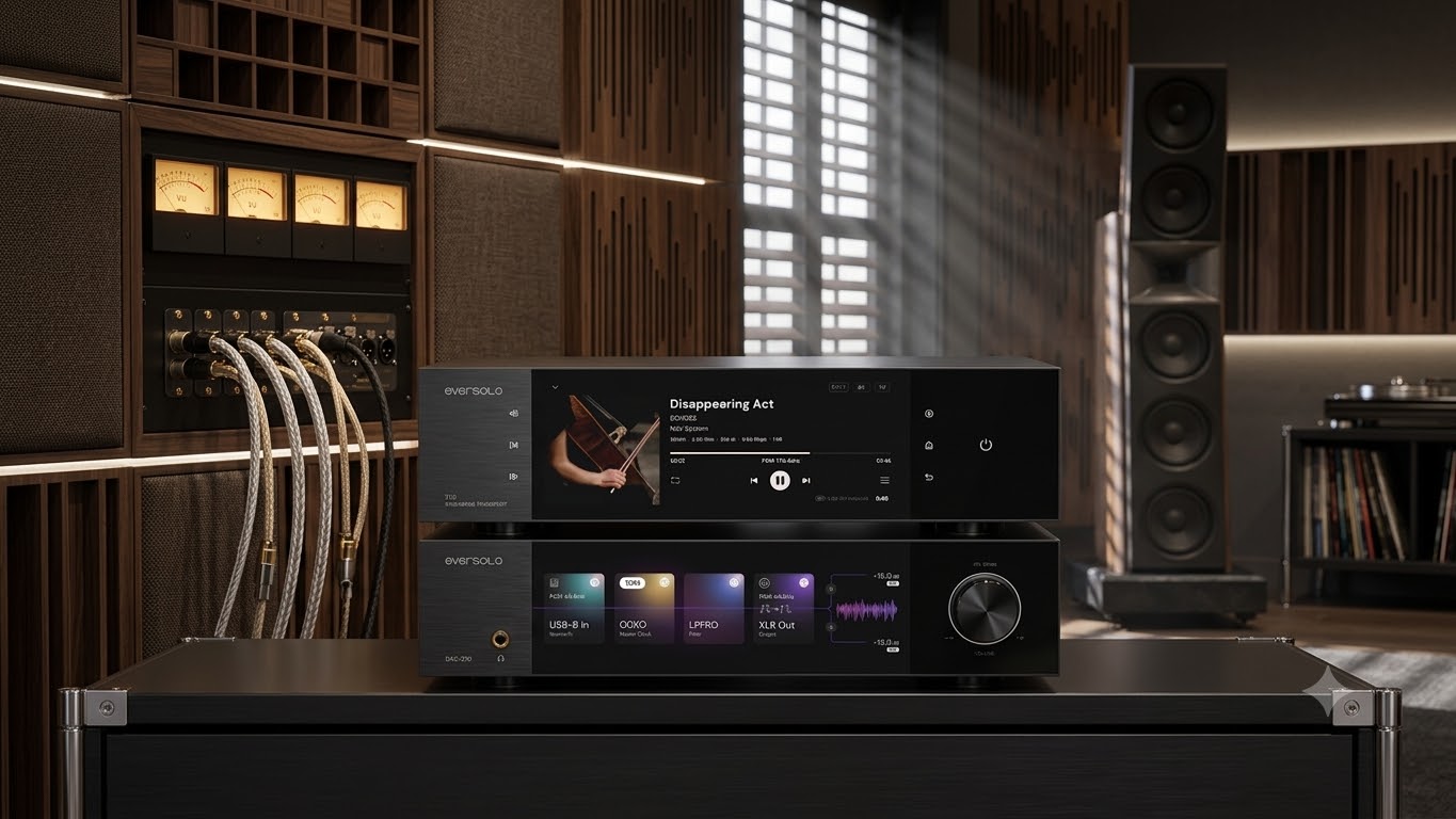 Eversolo T10 Streaming Transport trong hệ thống Hi End kết hợp DAC Z10 và clock ngoài