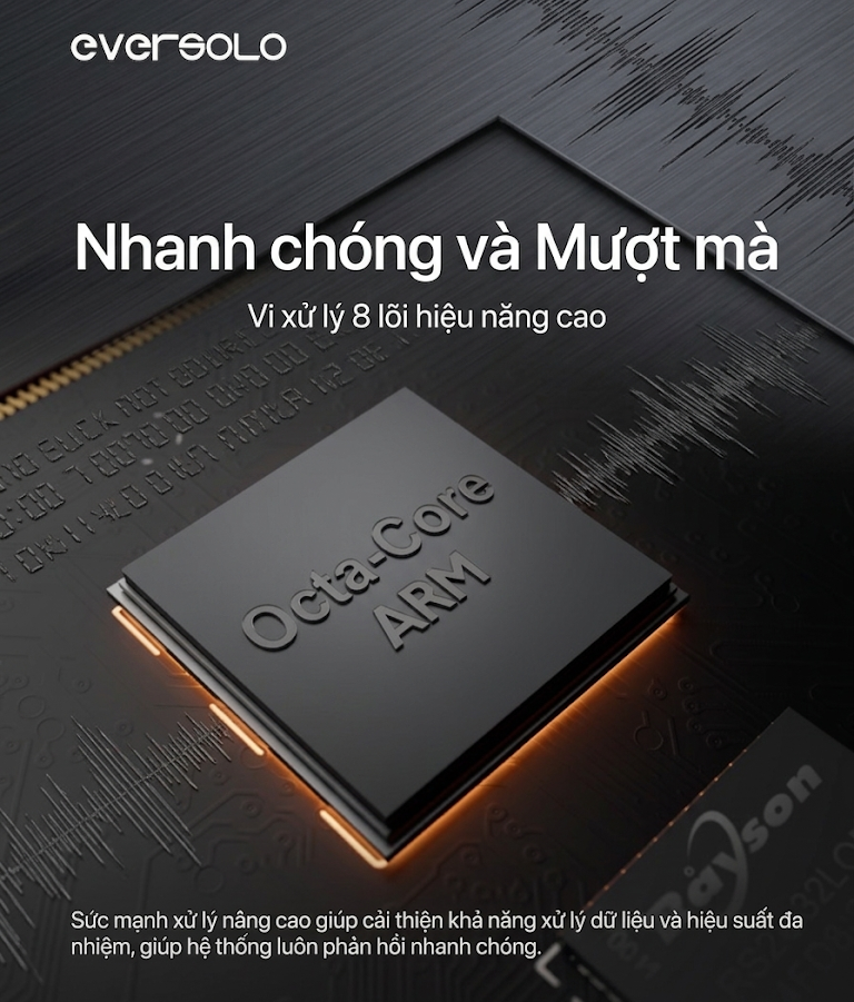 Bộ vi xử lý Octa-Core ARM 64-bit trên Eversolo T10