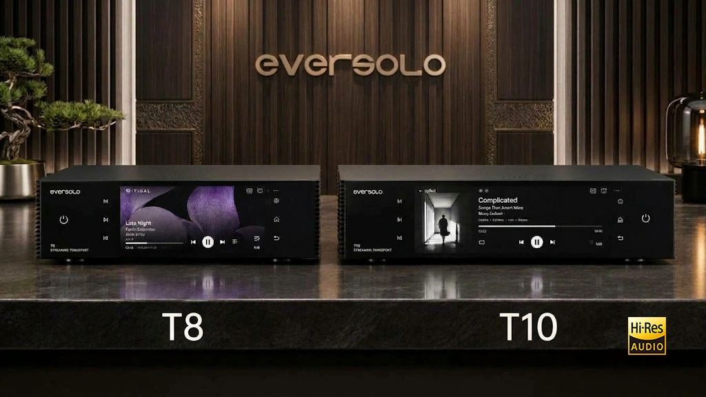 Streaming Transport Eversolo T10 và Eversolo T8 đặt cạnh nhau tại Vinhstudio