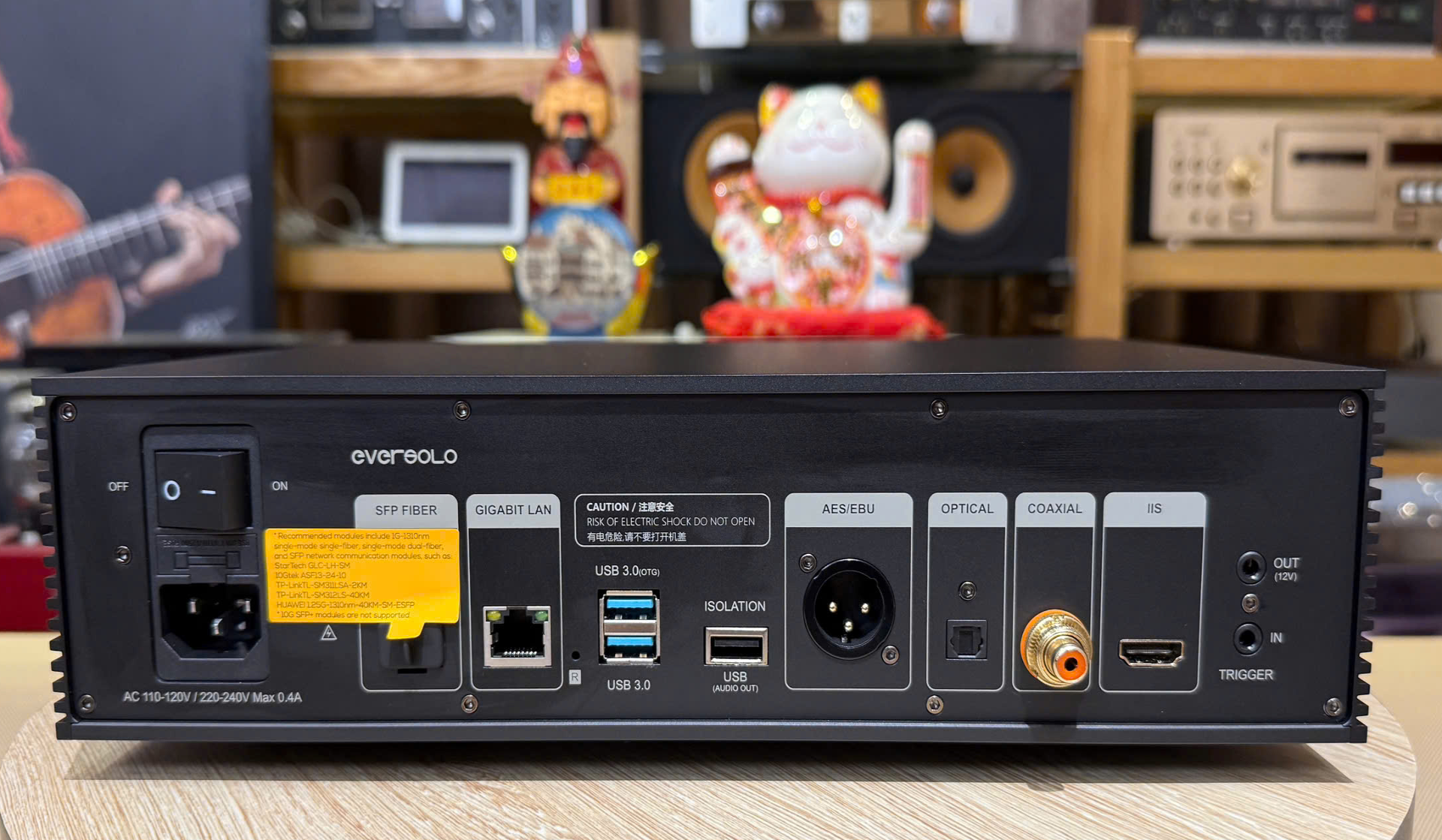 công kết nối audio của eversolo T8