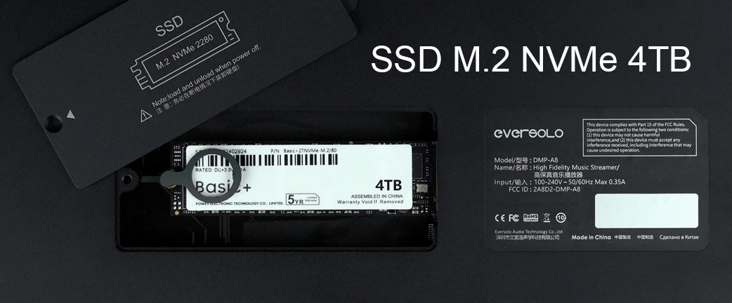 eversolo_dmp_a8_ổ cứng lưu trữ SSD