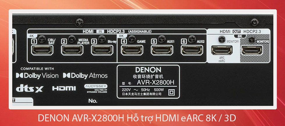 denon-avr-x2800h-hỗ-trợ-8k-hdmi-earc