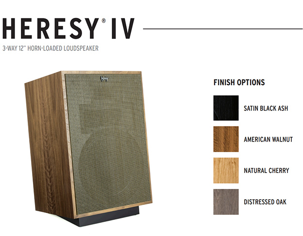 Klipsch Heresy IV với 4 phiên bản màu sắc