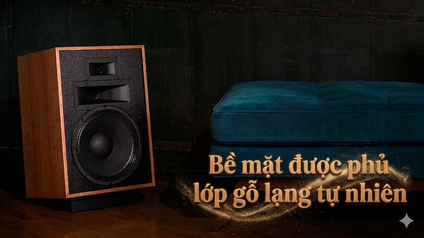 Loa Klipsch Heresy thế hệ 4 được làm từ gỗ tự nhiên 