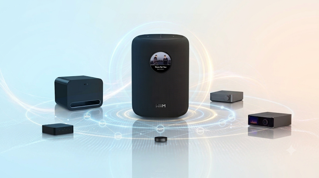 loa wiim sound kết nối cùng hệ sinh thái của Wiim Audio cho phép kết nối nhiều thiết bị để thành hệ thống âm thanh hoàn chỉnh 