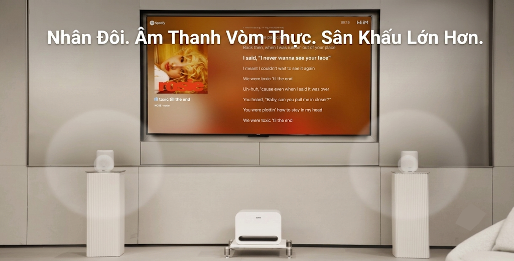 Wiim Sound có thể Ghép đôi Stereo Pair