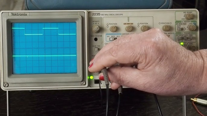 máy hiện sóng (Oscilloscope) đo sóng điện theo hình Sin