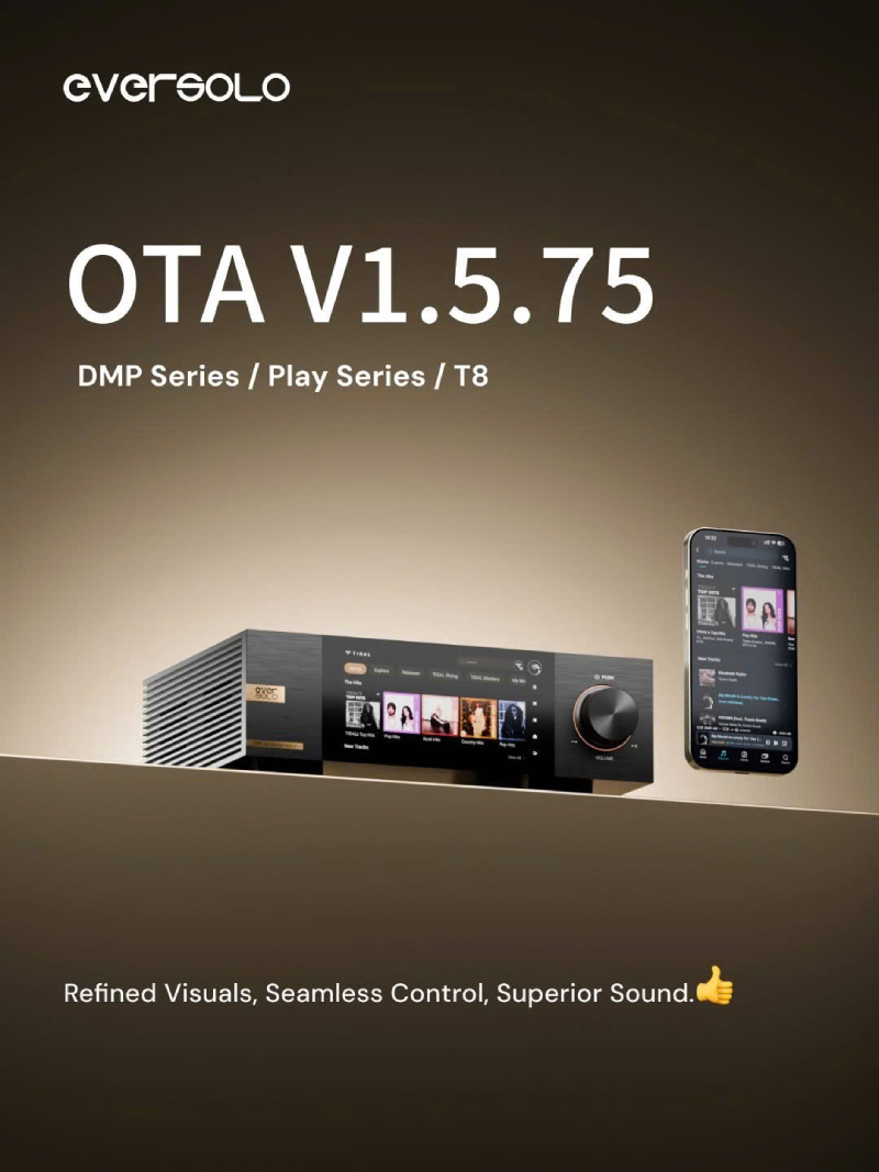 bản nâng cấp 1.5.75 cho DMP Series Play Series và T8