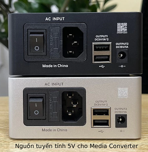 nguồn linear sạch 5V cho media Converter 