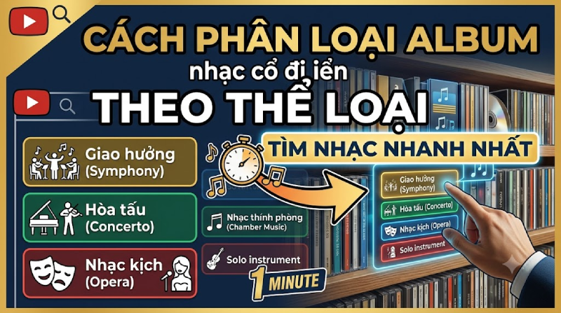 Cách phân loại thư mục nhạc cổ điển theo Thể loại Vinhstudio