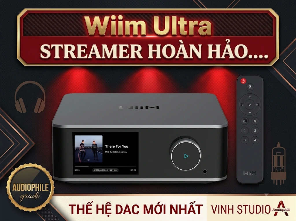 Streamer chất lượng cao Wiim Ultra giá tốt tại Vinhstudio Hà Nội, nhiều quà tặng