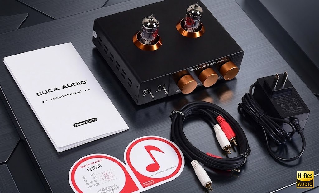 phụ kiện kèm theo Suca Audio Phono box P7 