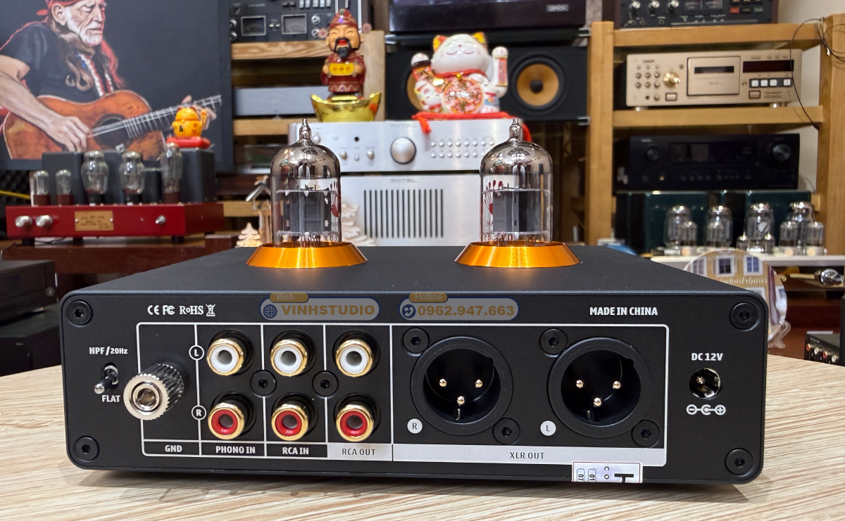 Đầu Ra XLR Cân Bằng Và RCA của Suca Audio P7 Phono box