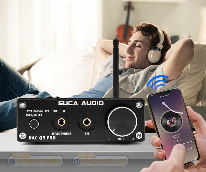 Suca Audio DAC Q5 Pro  giá tốt nhất Hà Nội tại Vinhstudio 0962947663