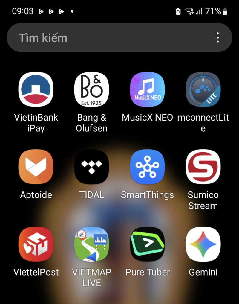 cài ứng dụng aptoide để cài tidal