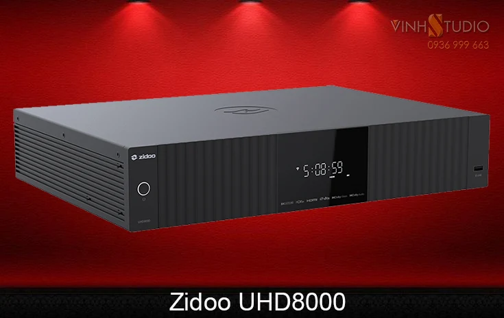 đầu phát hd 8k Zidoo UHD8000 sản phẩm phát 8K tốt nhất hiện nay 